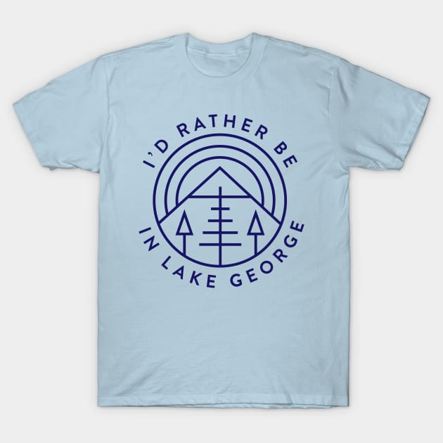 Lake George NY Vacation New York Mountains Camping T-Shirt by PodDesignShop